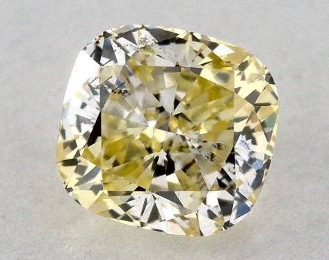  0.45 Carat Yellow SI2  cushion modified diamond